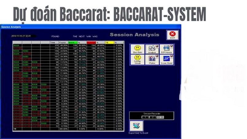 Dự đoán kết quả chính xác nhờ Baccarat System